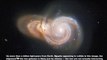 Hubble registra imagem de galáxias em espiral que parecem colidir