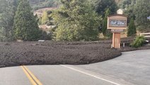 Man encounters flash flood with mud after Kay drenches California