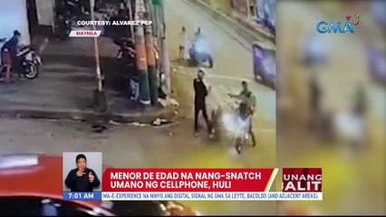 Menor de edad na nang-snatch umano ng cellphone, huli | UB