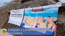 Son aptas playas de Coatzacoalcos; realizan jornada de limpieza
