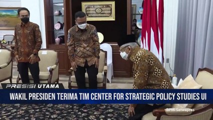 Wapres Menerima Center For Strategic Policy Studies Universitas Indonesia