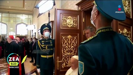 Papa Francisco llega a Kazajistán a llevar mensaje de paz