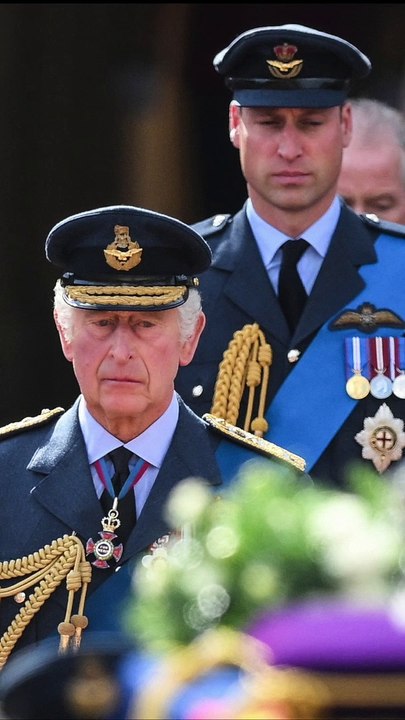 Images from Queen Elizabeth II's coffin procession from Buckingham to Westminster