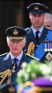Images from Queen Elizabeth II's coffin procession from Buckingham to Westminster