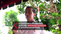 Didampingi Prabowo, Jokowi Bagikan Bansos dan Ikut Serahkan Motor ke Kodim 1503 Tual