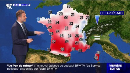 Des températures en baisse pour ce jeudi