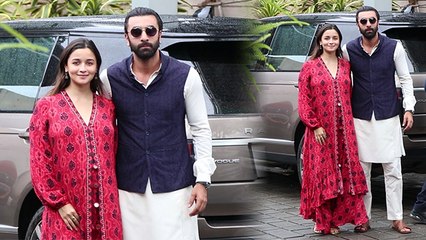 Alia Bhatt Pregnancy में Red Suit में Ranbir के साथ आई नजर,Cute Video Viral । Boldsky*Entertainment