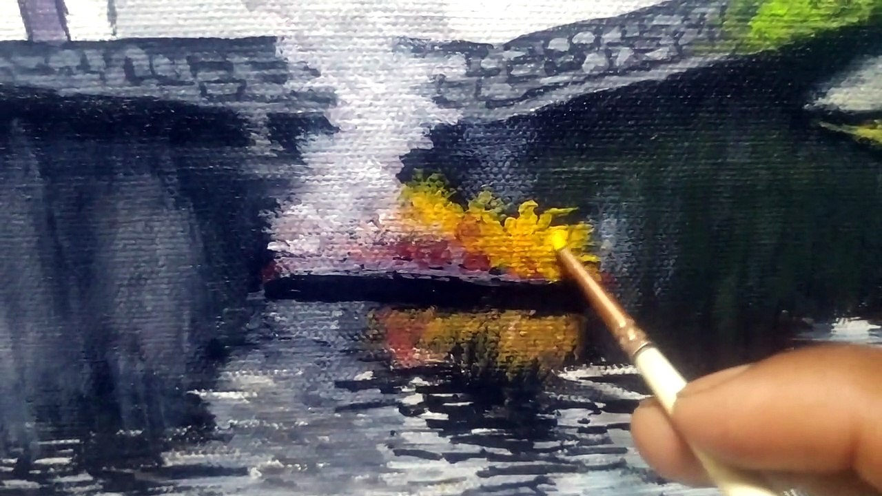 Acrylic canvas painting