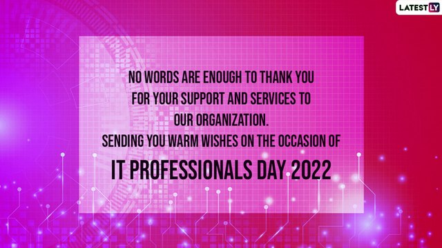 Happy National IT Professionals Day 2022 Greetings for Appreciating Tech Experts