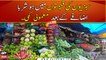 Mountain like hike, pebble like decline in vegetable prices