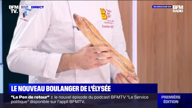 Damien Dedun, le nouveau boulanger de l'Élysée, va fournir jusqu'à 200 baguettes par jour