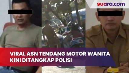 Sempat Viral ASN Tendang Motor Wanita, Kini Ditangkap Polisi