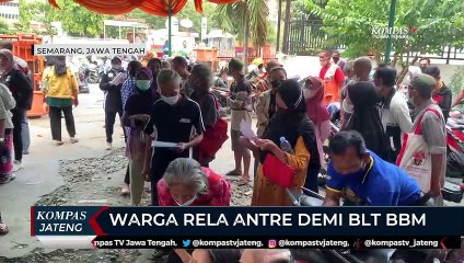 Warga di Kota Semarang, Rela Antre Demi BLT BBM