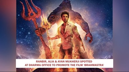 Ranbir, Alia & Ayan Mukherji SPOTTED At Dharma Office To Promote The Film ‘Brahmastra’