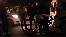 Alkollü sürücü, polis aracına binmemek için bayılma numarası yaptı