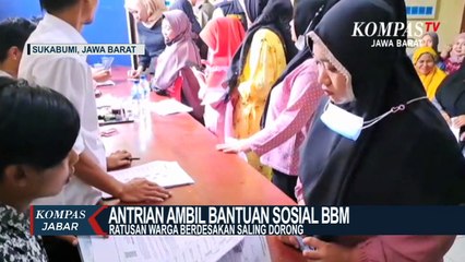 Ribuan Warga Saling Dorong Demi Mendapat BLT