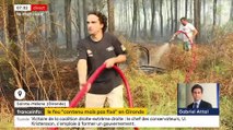 L’incendie qui s’est déclaré lundi en Gironde, dans la commune de Saumos brulant plus de 3.700 hectares de végétation et de forêt, 