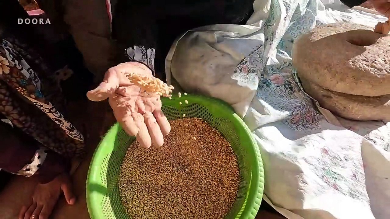 Baking Bread on Charcoal called (GERDA) _ the nomadic lifestyle