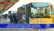 Elecciones 2022: Chehade propone más trenes eléctricos para mejorar el transporte público