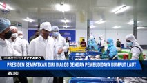 Presiden Jokowi Tinjau Unit Pengolahan Ikan dan Budidaya Rumput Laut di Provinsi Maluku