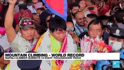 'Just doing my job': Nepali climber sets record by climbing 14 highest peaks twice