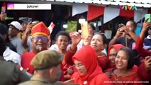 Momen Paspampres Tersungkur saat Kawal Mobil Jokowi