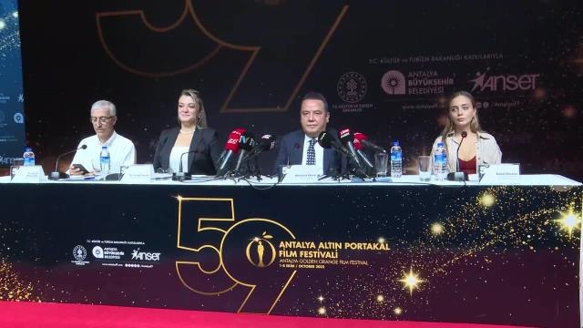 Antalya gündem haberleri | 59. Antalya Altın Portakal Film Festivali Tanıtımı Yapıldı. Muhittin Böcek: O Kara Bulutların Sanatın Işığıyla Dağılacağına İnandık