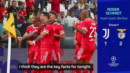 'No secret to beating Juve' - says Schmidt after Benfica win