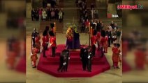 Kraliçe II. Elizabeth'in tabutunu koruyan asker bayıldı