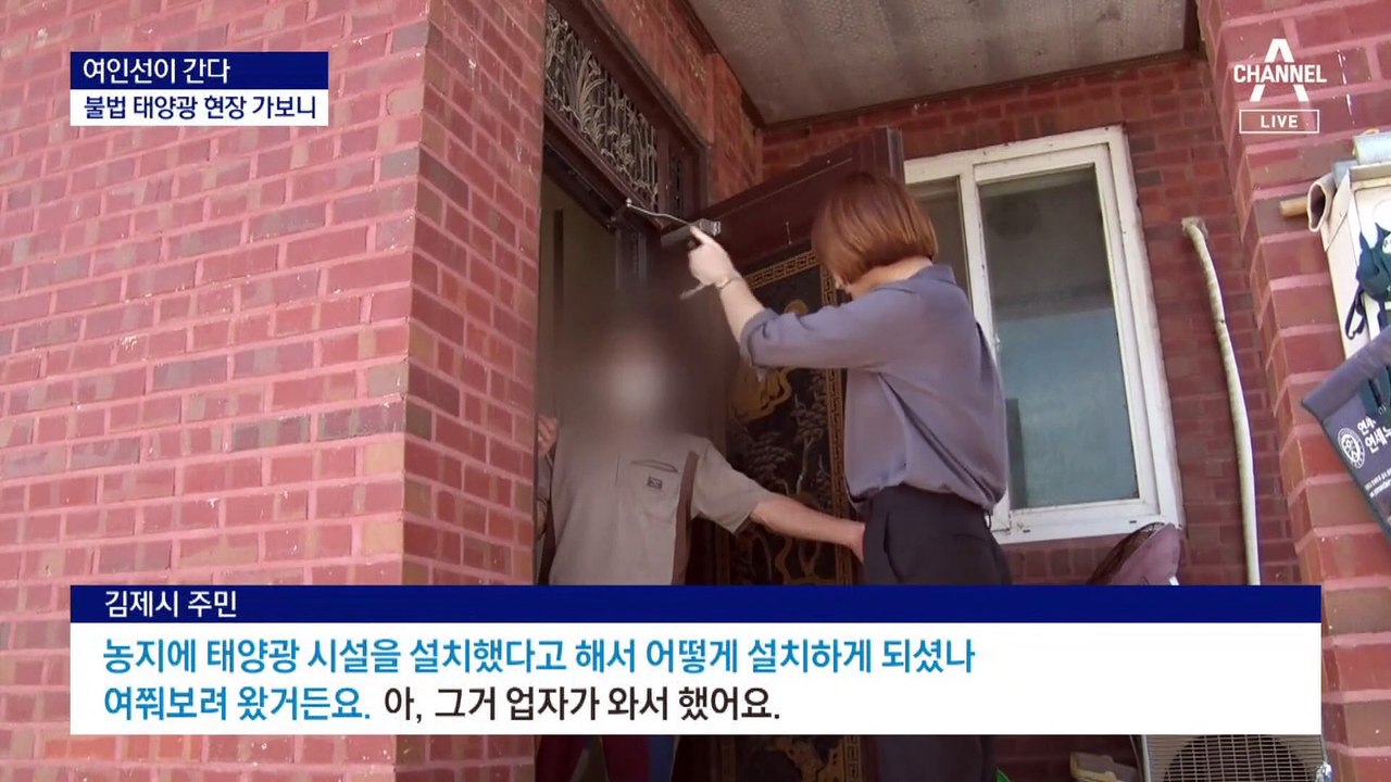 [여인선이 간다]“이권 카르텔”…불법 태양광 현장 가보니