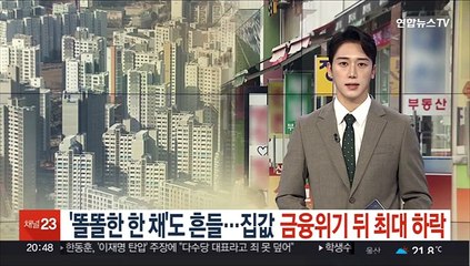 '똘똘한 한 채'도 흔들…집값 금융위기 뒤 최대 하락