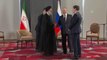 SEMERKANT - Rusya Devlet Başkanı Putin, İran Cumhurbaşkanı Reisi ile bir araya geldi
