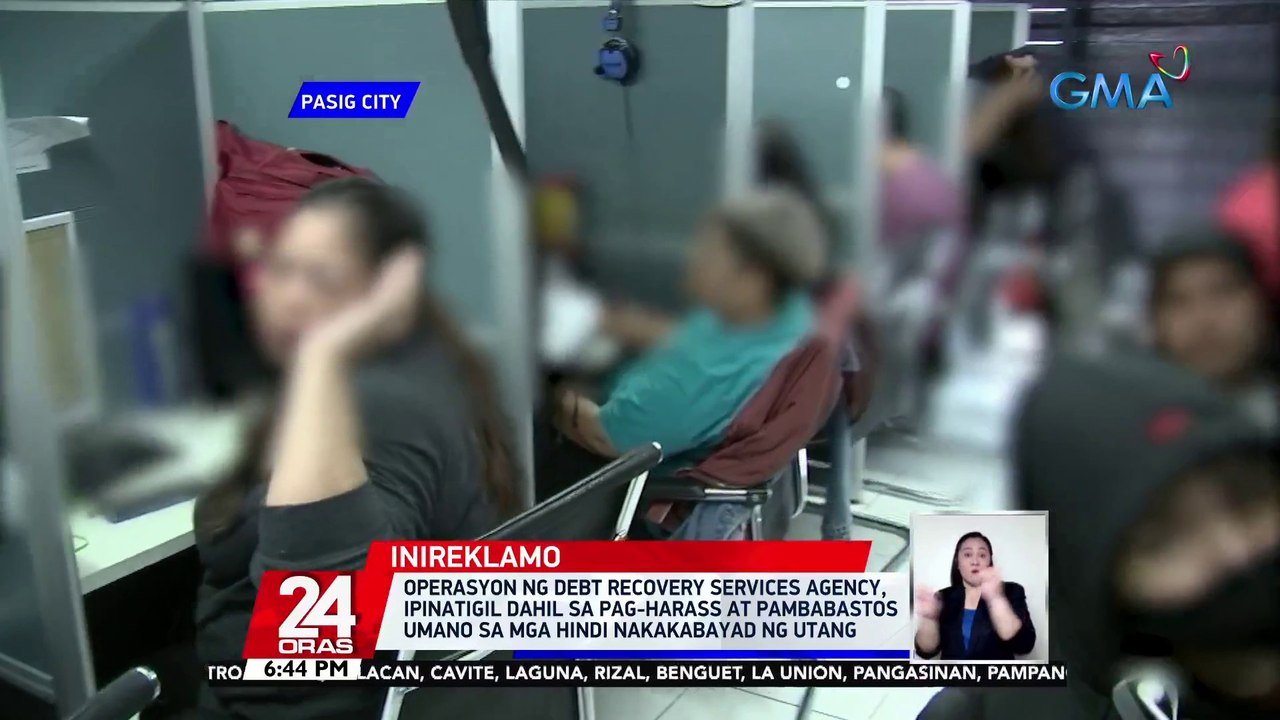 Operasyon ng Debt Recovery Services Agency, ipinatigil dahil sa pag-harass at pambabastos umano sa mga hindi nakakabayad ng utang | 24 Oras