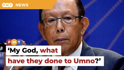 My God, what have they done to Umno, says Musa Hitam