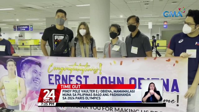 Pinoy pole vaulter EJ Obiena, mamamalagi muna sa Pilipinas bago ang paghahanda sa 2024 Paris Olympics | 24 Oras