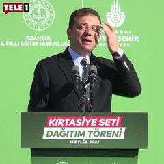 İmamoğlu'ndan öğrencilere kırtasiye desteği