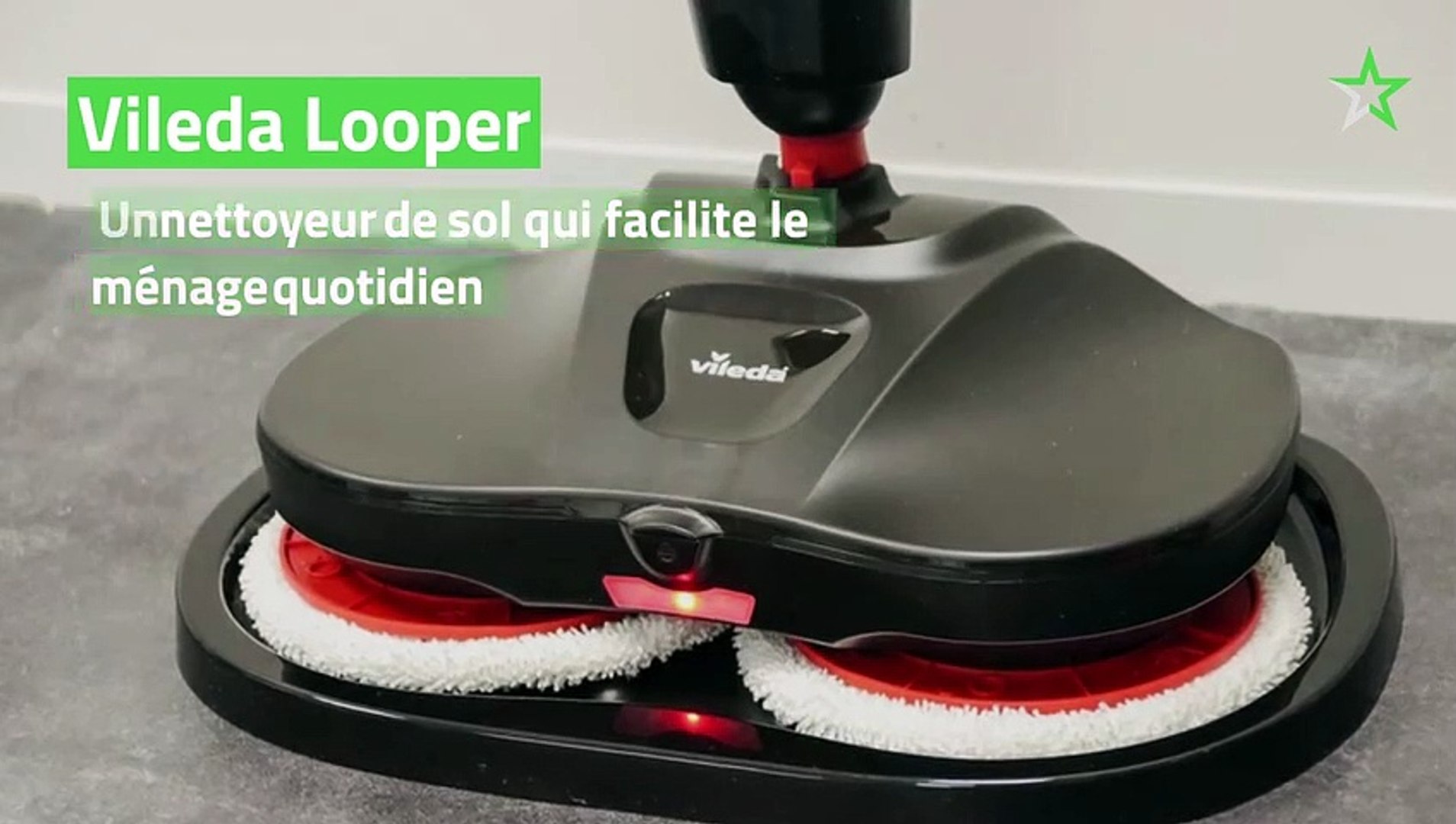 Test Vileda Looper : un nettoyeur de sol qui facilite le ménage quotidien -  Vidéo Dailymotion