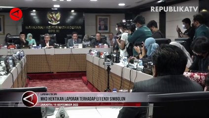 MKD Hentikan Proses Laporan Terhadap Effendi Simbolon