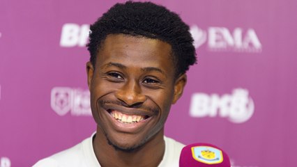 Burnley's Nathan Tella gives an injury update