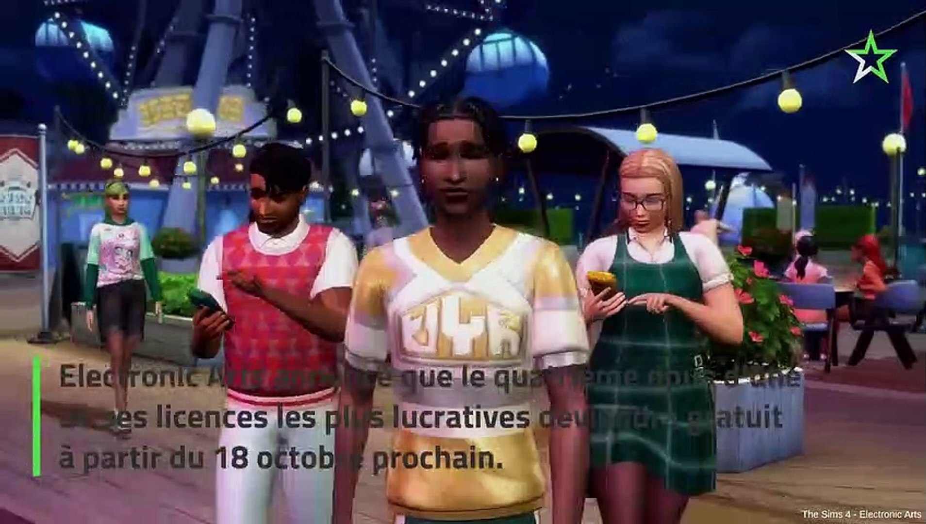 Le jeu Les Sims 4 gratuit sur toutes les plateformes à partir du 18 octobre  - Vidéo Dailymotion