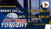 Oil prices down amid fears of weaker demand
