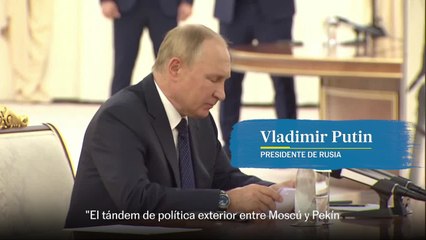 Putin dice que el tándem Pekín-Moscú desempeña un "papel clave" en la estabilidad mundial