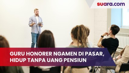 Viral Guru Honorer Ngamen di Pasar, Hidup Tanpa Uang Pensiun Padahal Sudah 30 Tahun Mengabdi