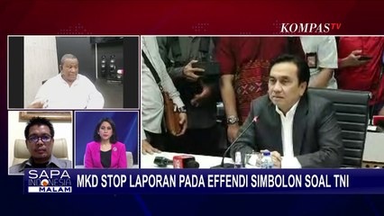 Mahkamah Kehormatan DPR Stop Laporan ke Effendi Simbolon Soal TNI, Semua Sudah Damai?