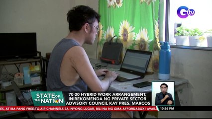 70-30 Hybrid Work Arrangement, inirekomenda ng Private Sector Advisory Council kay Pres. Marcos | SONA