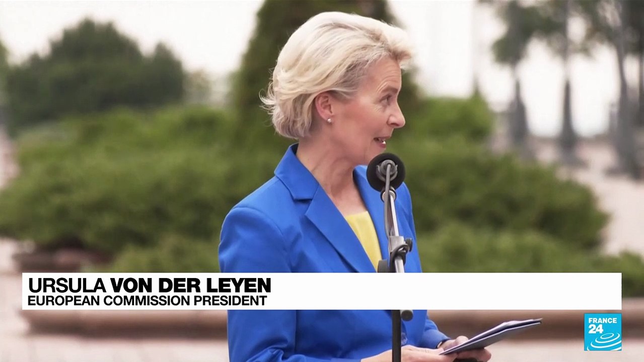 EU chief vows unfaltering backing on Kyiv visit - video Dailymotion