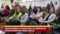 Reconocieron la trayectoria y el servicio de trabajadores del Poder Judicial