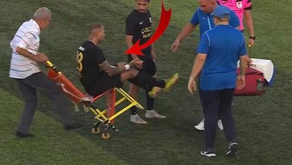 Türkiye Kupası'nda sedye krizi! Sakatlanan futbolcu başına gelenlerden sonra kaçarcasına sahadan çıktı