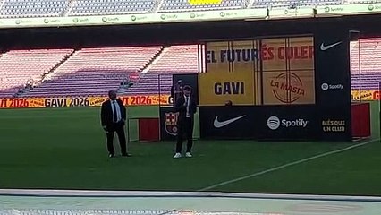 Gavi: "Mi sueño desde niño es triunfar en el Barça"