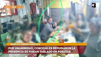 Por unanimidad, concejales repudiaron la presencia de Fabian Tablado en Posadas